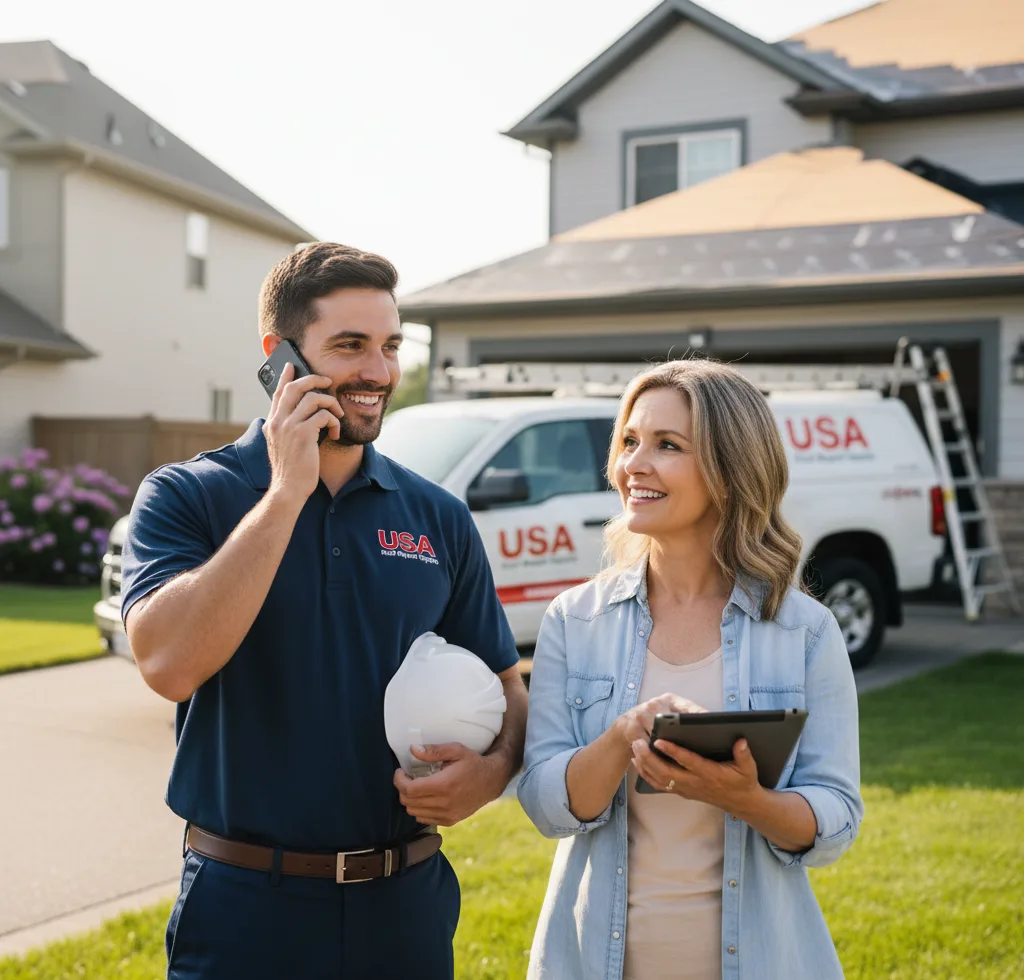 USA Roof Repair Experts customer support in Champlain